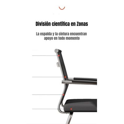 Imagen 2 del producto Silla De Escritorio Respaldo Alto Path Negra