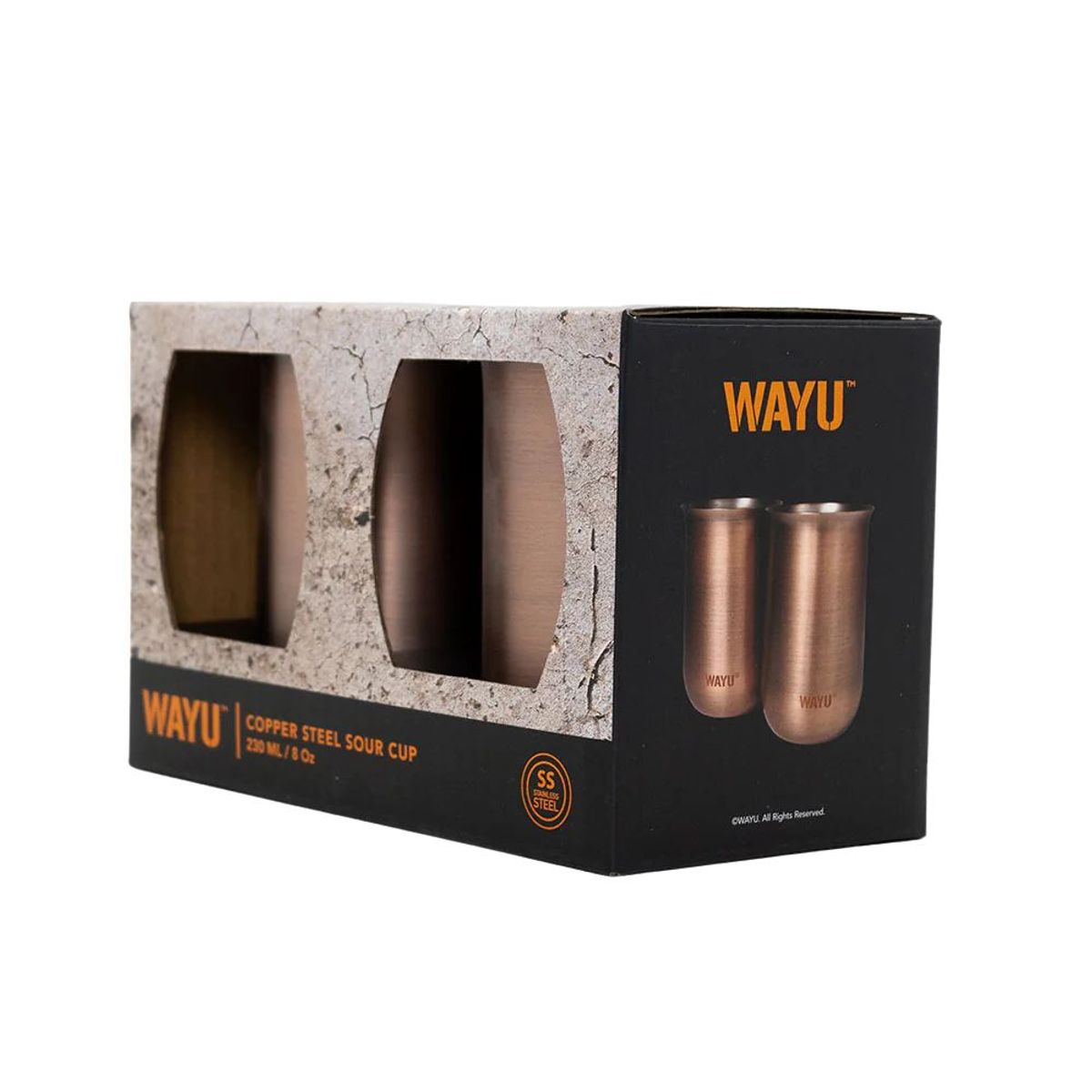 WAYU - Set 2 Vasos Aperitivo Copper Line WAYU