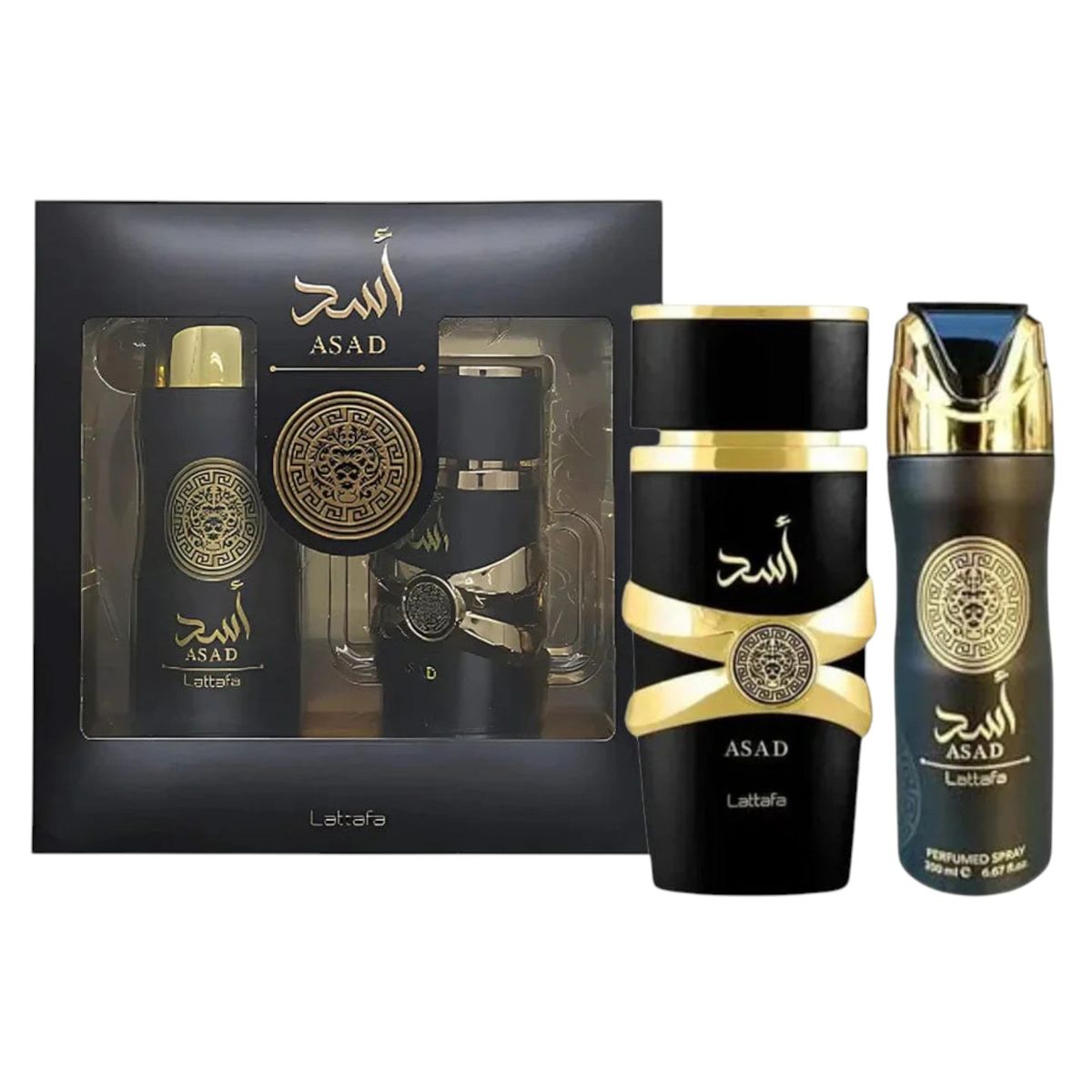 LATTAFA - Lattafa Asad Set Edp 100ml + Deo 200ml Hombre