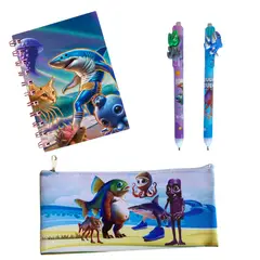 MOTARRO - Pack útiles escolares Brainrot - Estuche + libreta + portaminas + bolígrafo