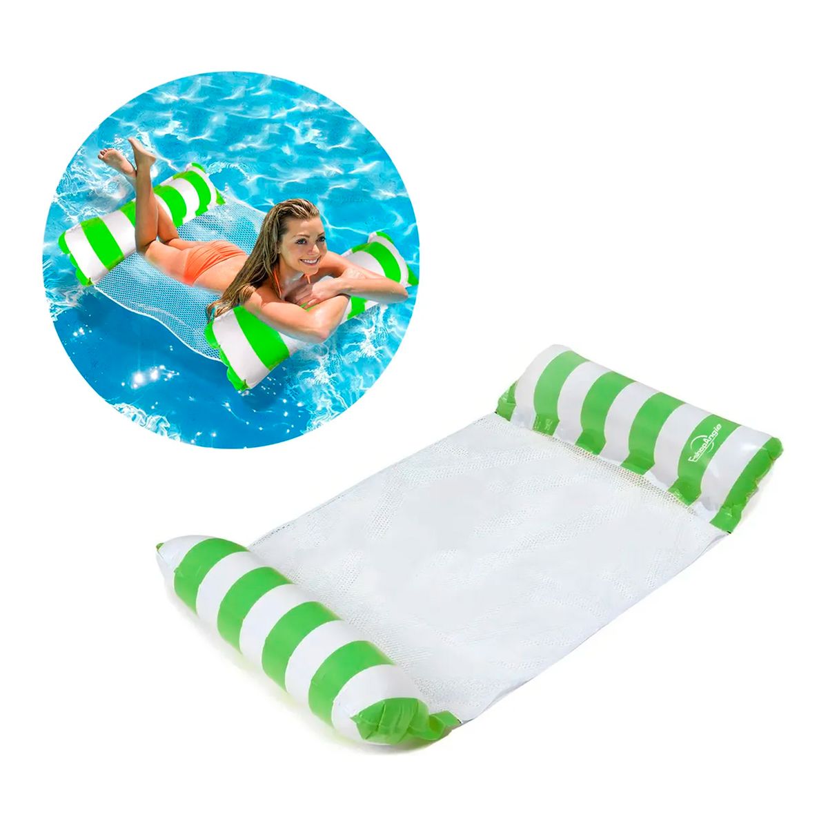 ESHOPANGIE - Hamaca Flotante Inflable De Piscina Colchón Flotador Silla