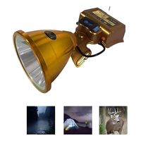 Lampara Camping Cabeza Focos Para Cazar Led Recargable 1500w Negro