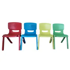 GENERICO - Silla Infantil de Colores - Diseño Ergonómico Resistente y Apilable