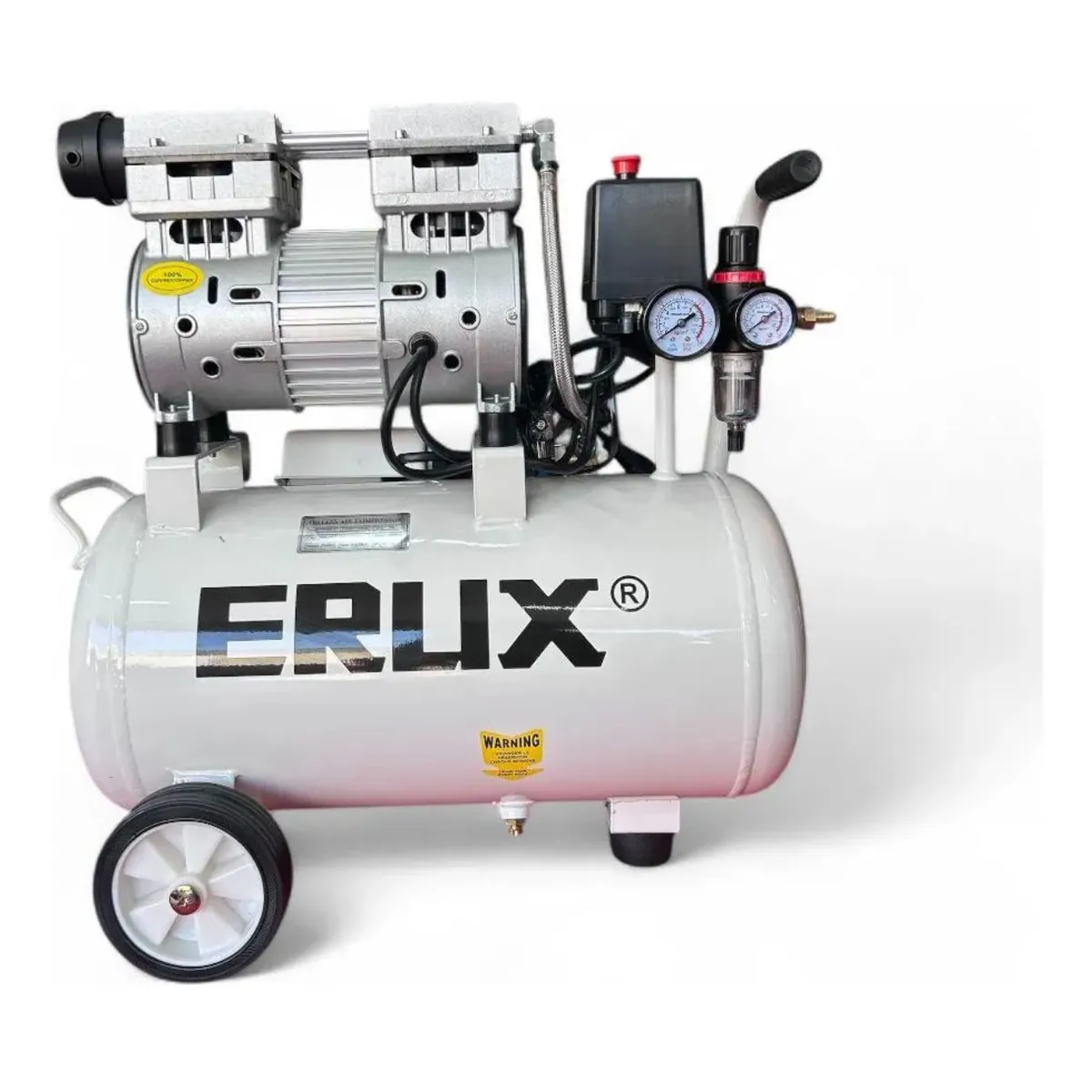 ERUX - Compresor De Aire De 24 Litros Silencioso.