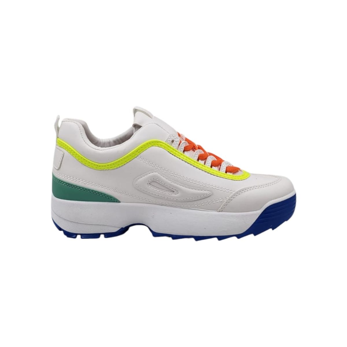 HERIEL - Zapatilla Blanca Plataforma Mujer