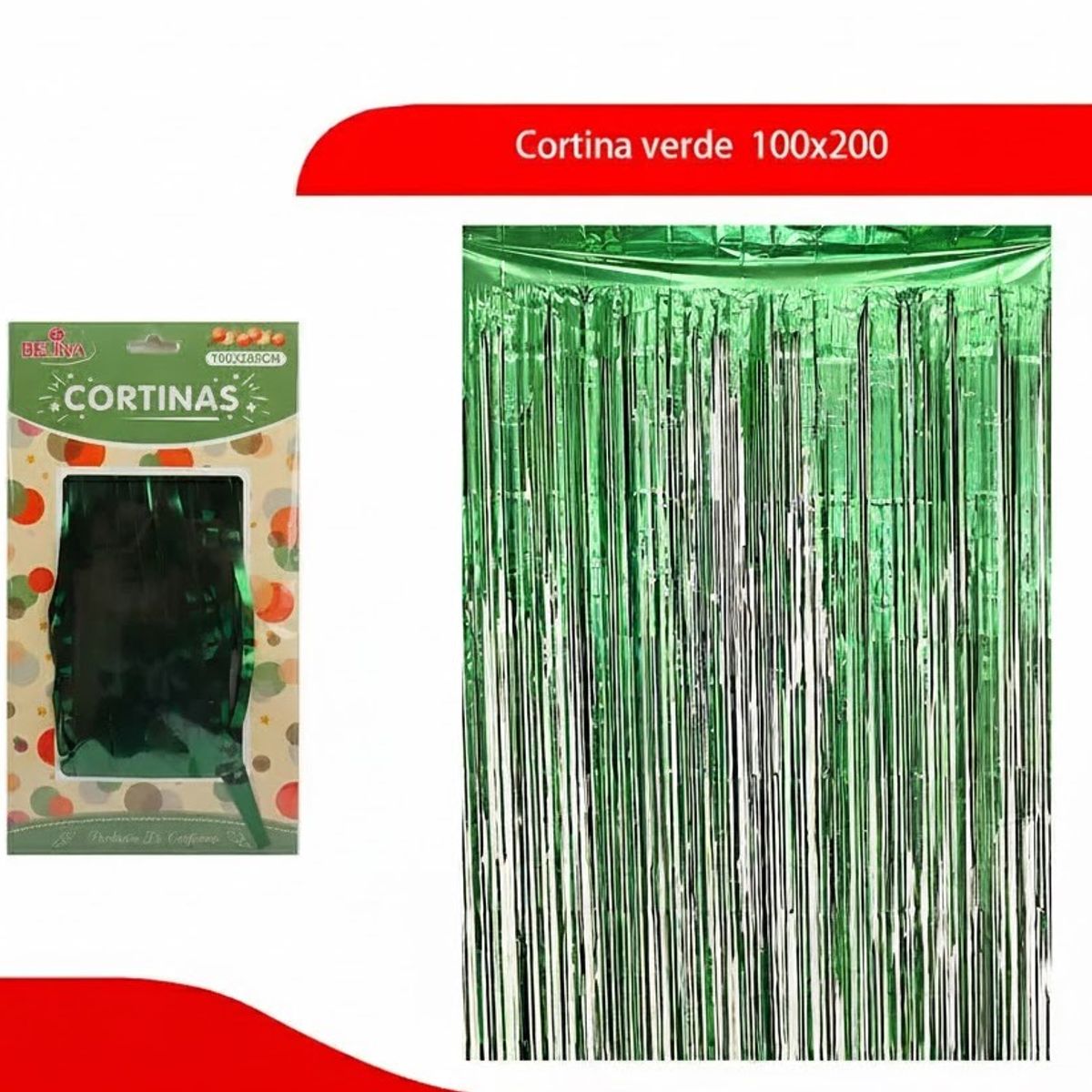 GENERICO - Cortina Verde 100x200cm