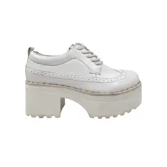 HERIEL - Zapato Blanco Plataforma Mujer