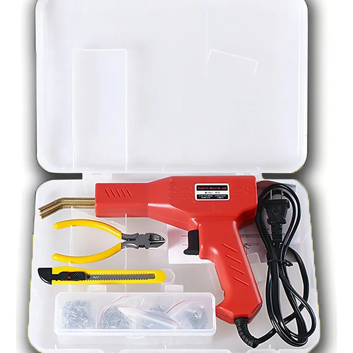 GENERICO - Soldador kit pistola Herramienta De Reparación plastico Grapado autos guardapolvos etc