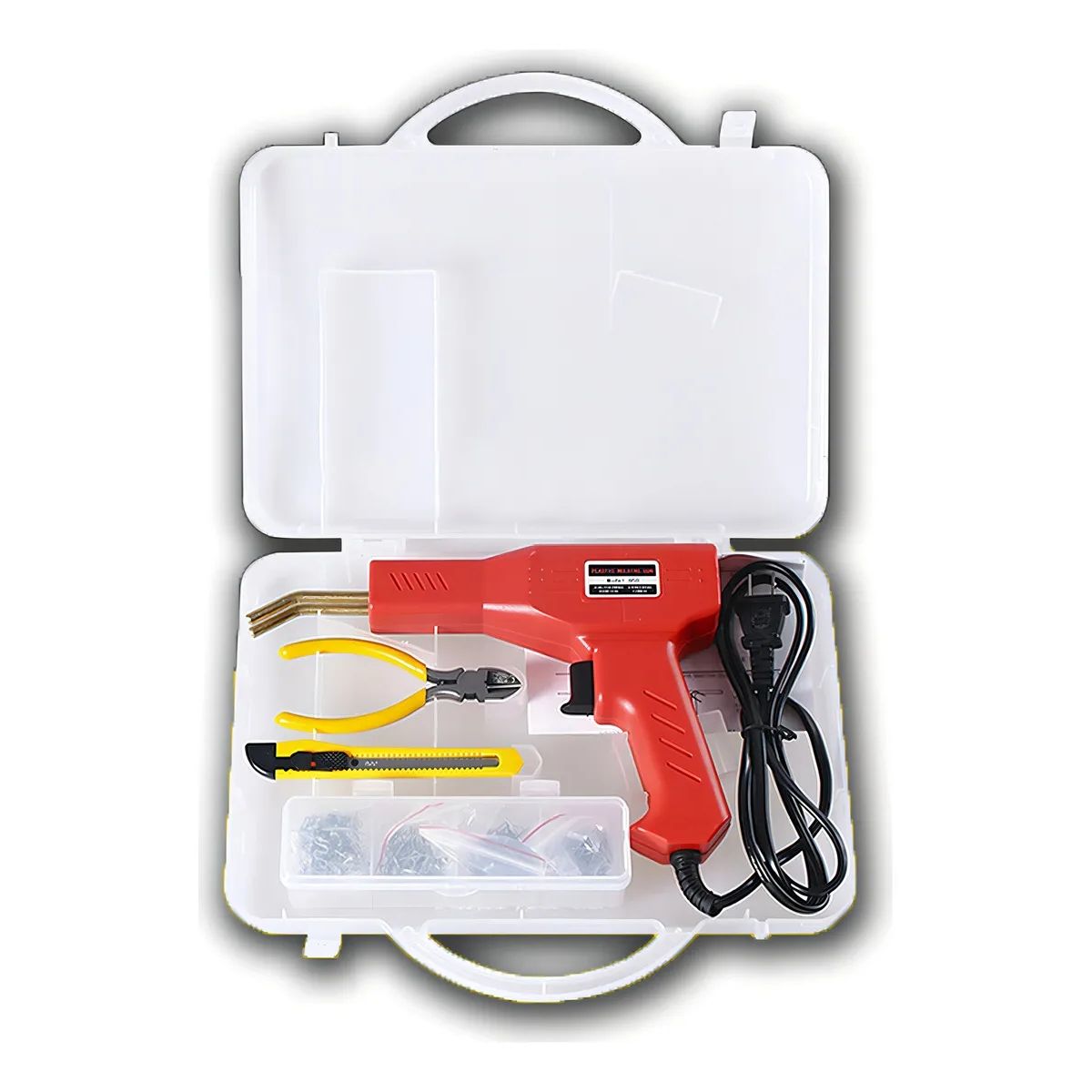 GENERICO - Soldador kit pistola Herramienta De Reparación plastico Grapado autos guardapolvos etc