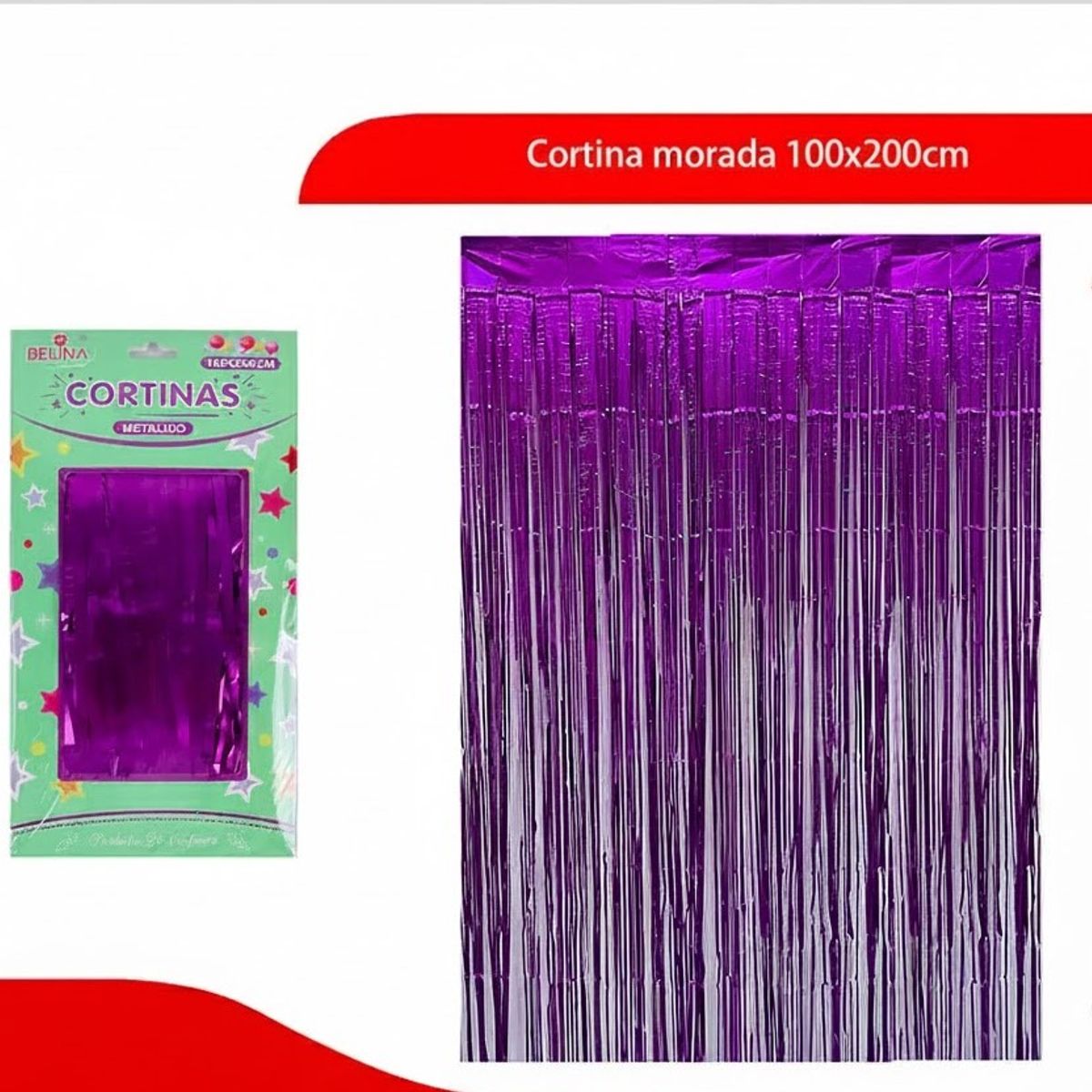 GENERICO - Cortina Morada 100x200cm