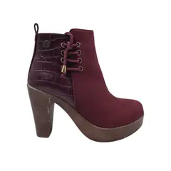 HERIEL - Botin Burdeos Taco Mujer