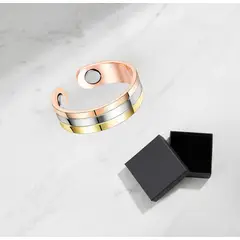 GENERICO - Anillo Cobre Magnetica Ajustable Imanes Artritis