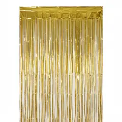 GENERICO - Cortina Cotillon Dorada 100x300cm