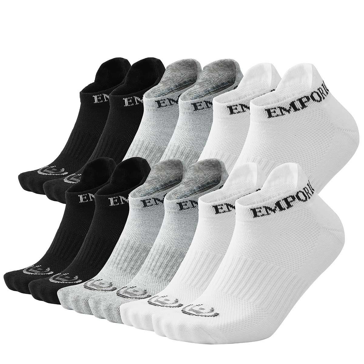GIOVACCHINO - Pack de 12 Calcetines Tobilleros Deportivos Hombre