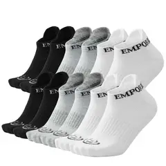 GIOVACCHINO - Pack de 12 Calcetines Tobilleros Deportivos Hombre