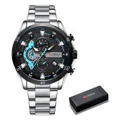 CURREN - Reloj Hombre 8402 Chronograph Elegante + Caja