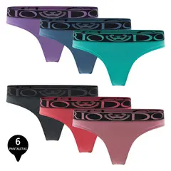 GIOVACCHINO - Pack de 6 Calzones Colaless Algodón Mujer