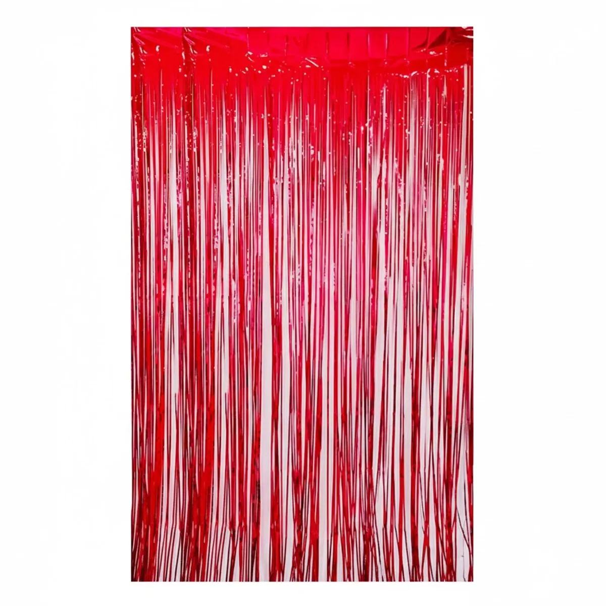 GENERICO - Cortina Cotillon Roja 100x300cm