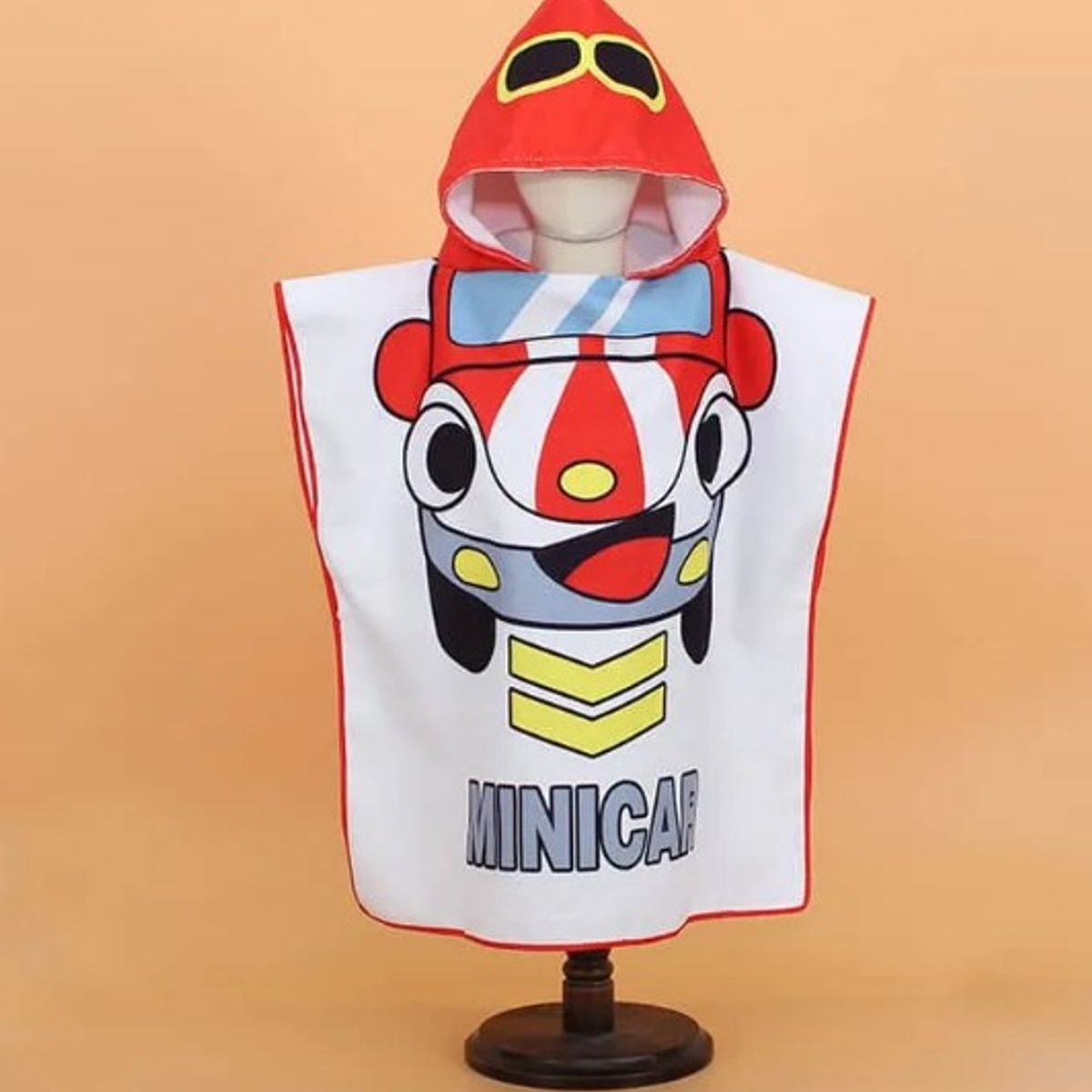 GENERICO - Toalla De Microfibra Para Niños Con Capucha Tipo Poncho CARRO