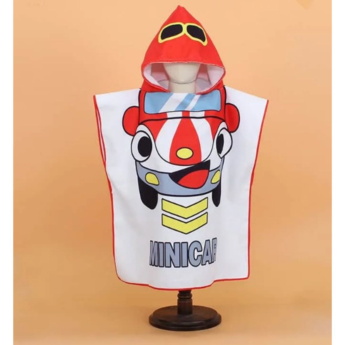 GENERICO - Toalla De Microfibra Para Niños Con Capucha Tipo Poncho CARRO