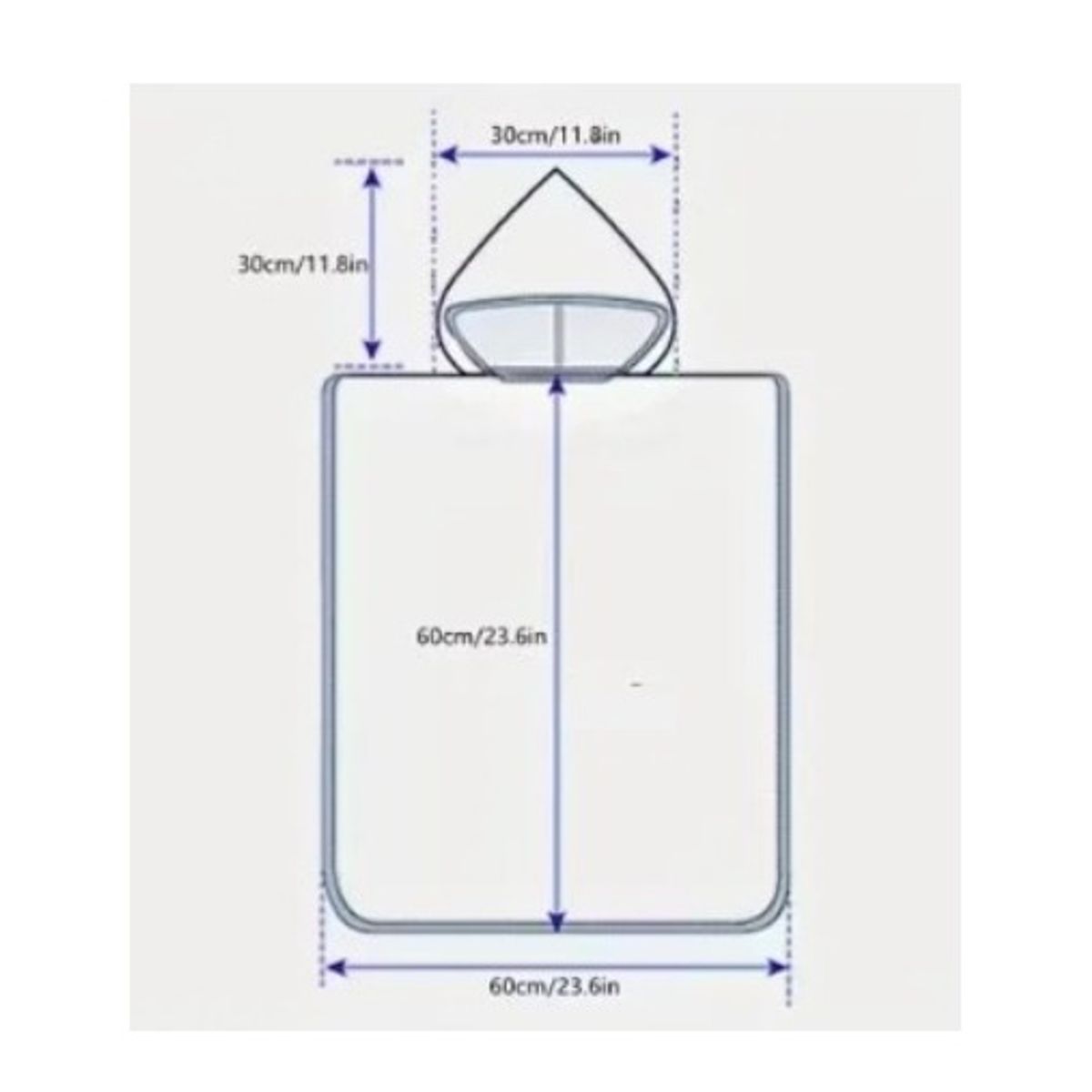 GENERICO - Toalla De Microfibra Para Niños Con Capucha Tipo Poncho PIRATA