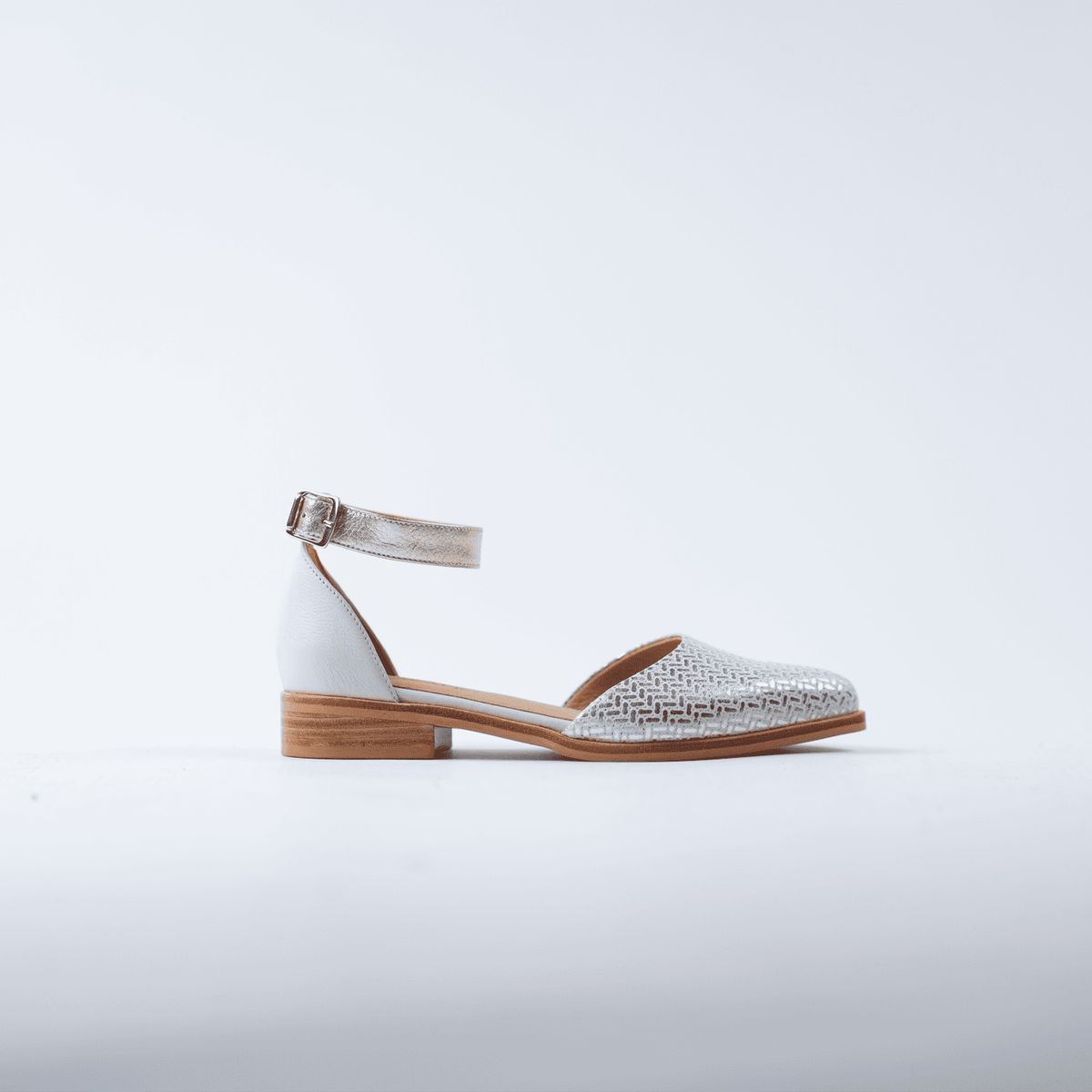 BURANO - Sandalia Taco Bajo Burano Alma Sand Gold