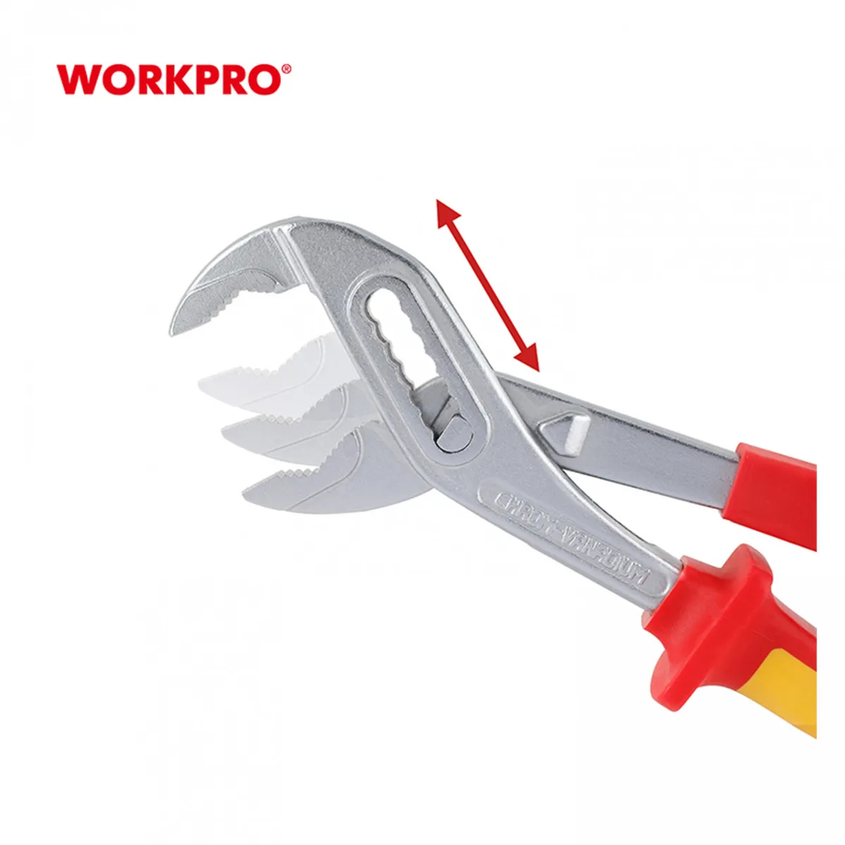 WORKPRO - ALICATE PICOLORO AJUSTABLE AISLADO 10