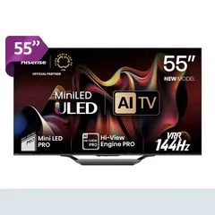 HISENSE - Televisor 55U7N 55" Mini-LED ULED 4K Google TV