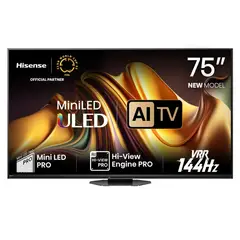 HISENSE - Televisor 75U8N 75" Mini-LED Pro ULED 4K Google TV