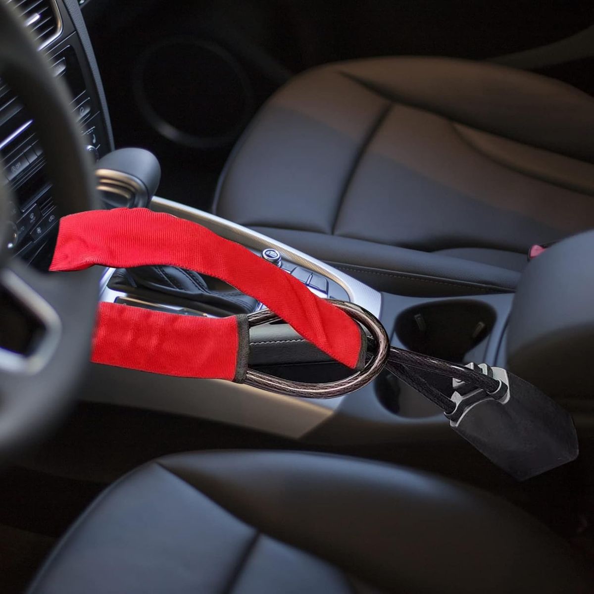 MOVI - TRABA VOLANTES ANTIROBO ACOPLE AL CINTURON DE SEGURIDAD