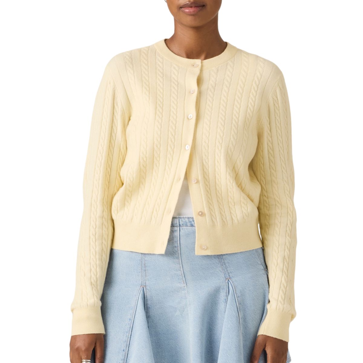 LEVIS - Sweater Mujer Super Soft Cardi Beige Levis