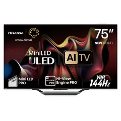 HISENSE - Televisor 75U7N 75" Mini-LED ULED 4K Google TV