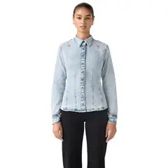 LEVIS - Blusa Mujer Shaped Shirt Azul