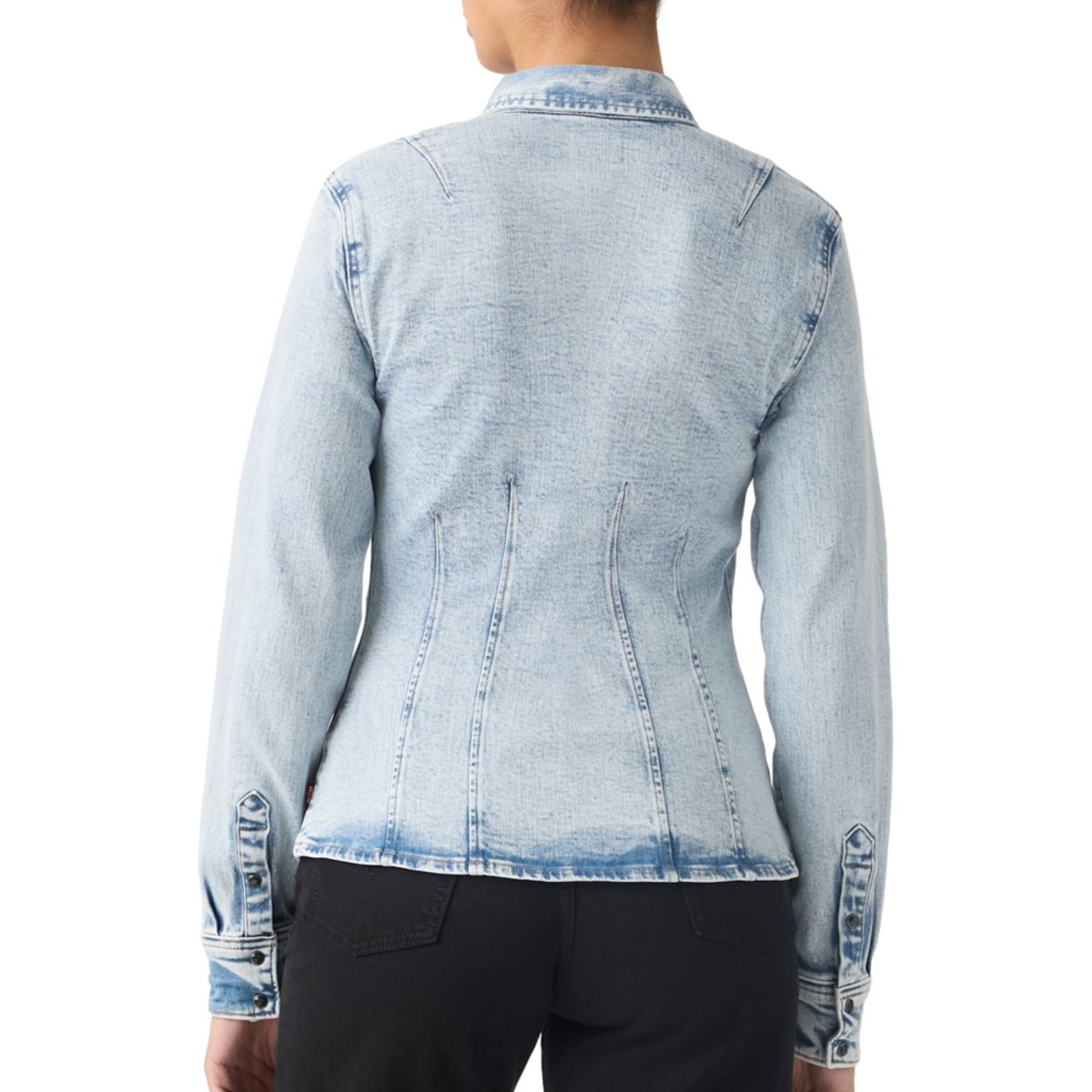 LEVIS - Blusa Mujer Shaped Shirt Azul Levis