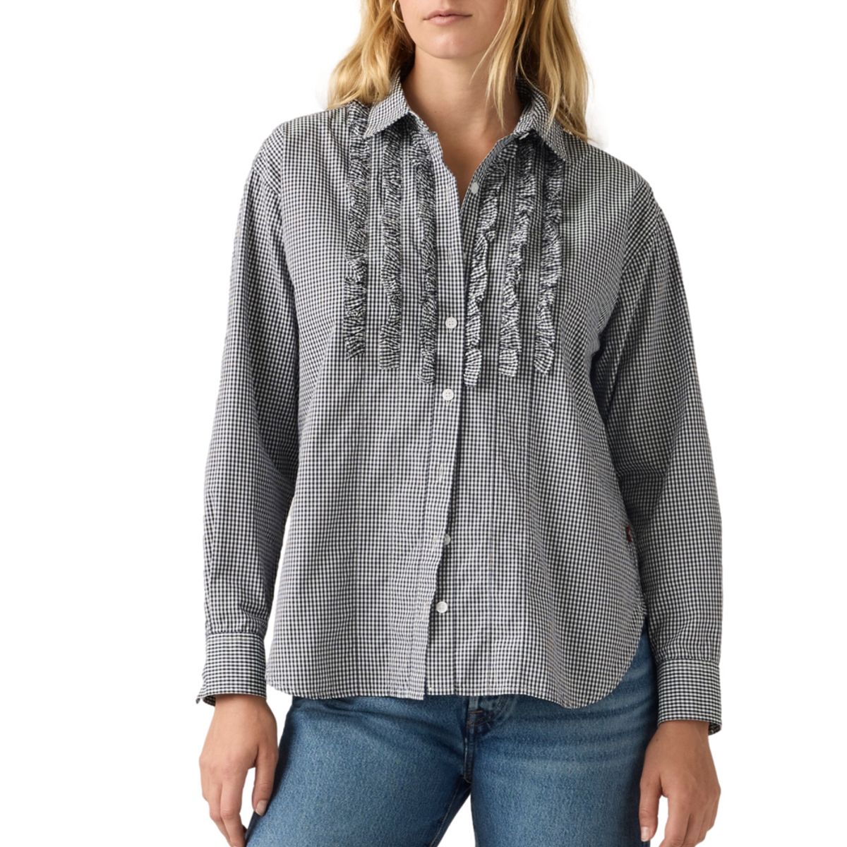LEVIS - Blusa Mujer Novelty Harlie Shirt Azul Levis
