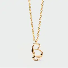 PDPAOLA - Collar con colgante inicial B