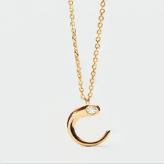 PDPAOLA - Collar con colgante inicial C
