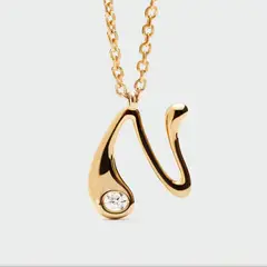 PDPAOLA - Collar con colgante inicial N