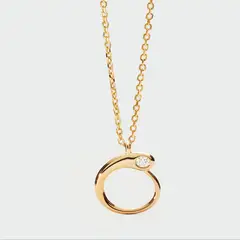 PDPAOLA - Collar con colgante inicial O