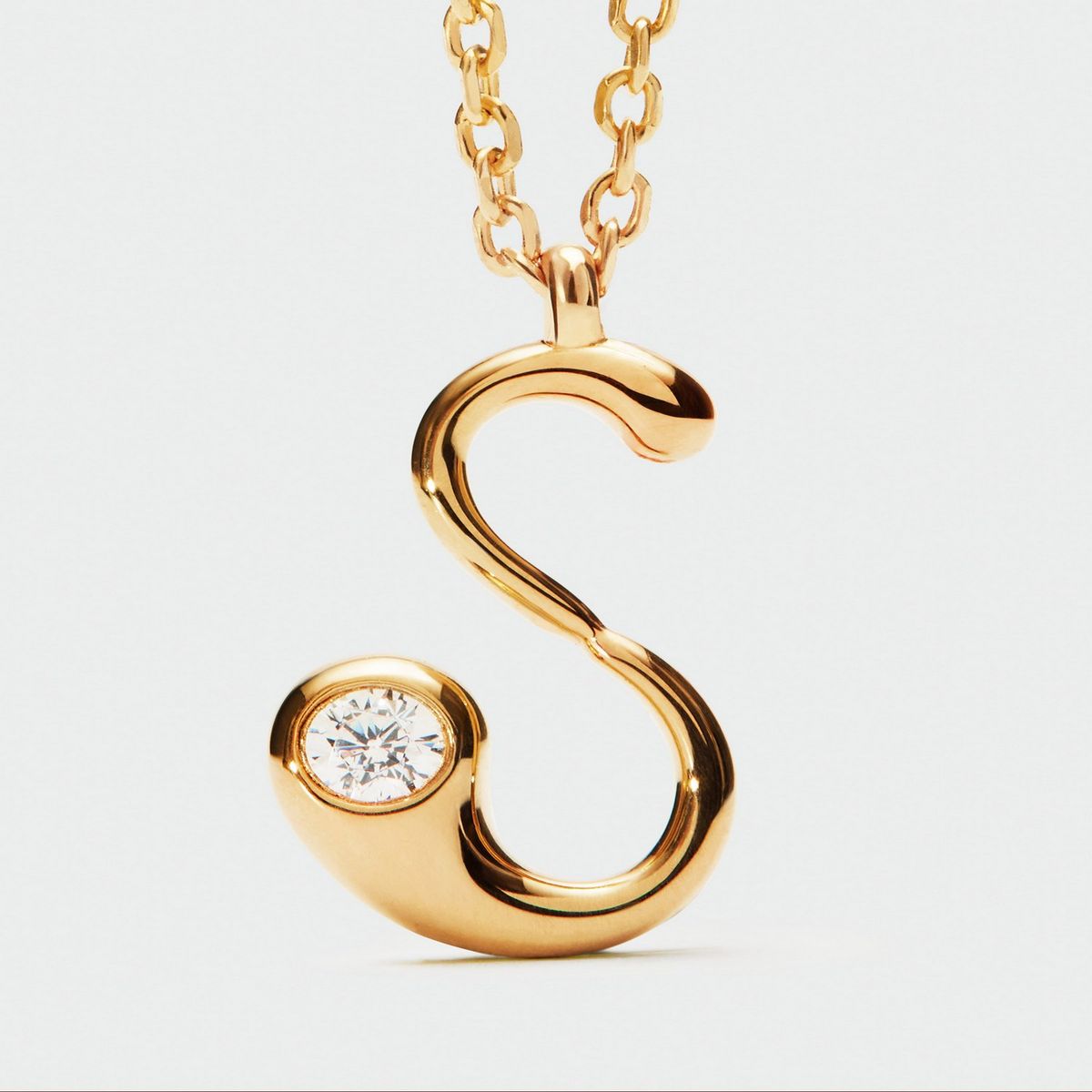 PDPAOLA - Collar con colgante inicial S PDPAOLA