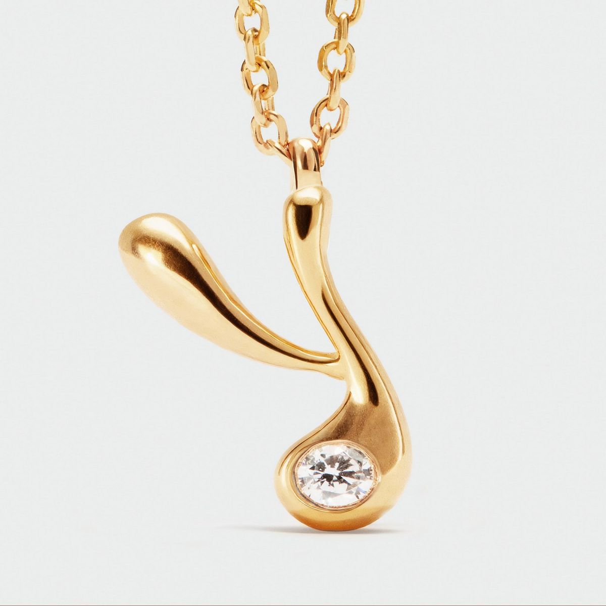 PDPAOLA - Collar con colgante inicial Y PDPAOLA