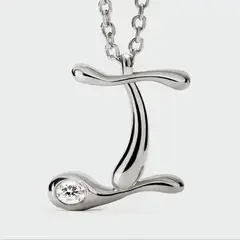 PDPAOLA - Collar de plata con colgante inicial I