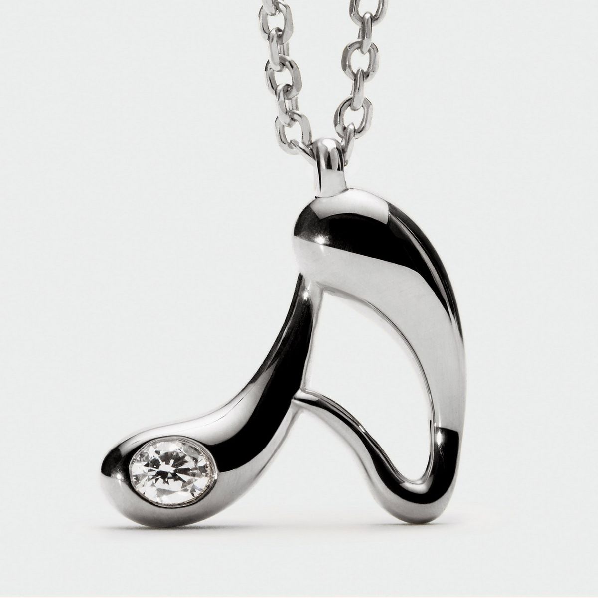 PDPAOLA - Collar de plata con colgante inicial A PDPAOLA