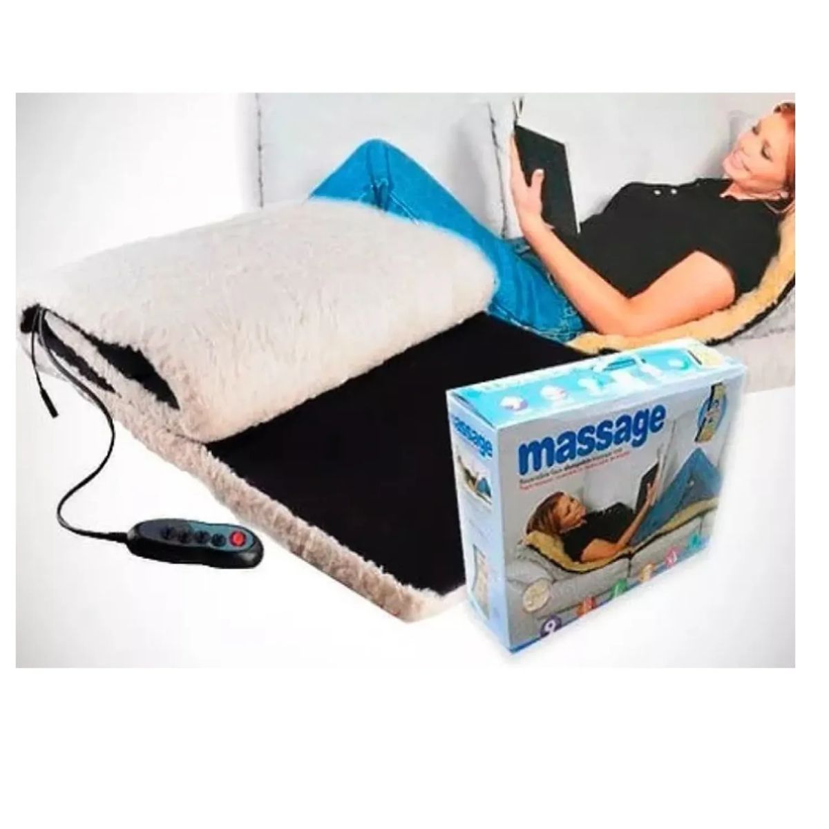 MOVI - COLCHONETA MASAJEADORA PORTATIL CON CALEFACCION