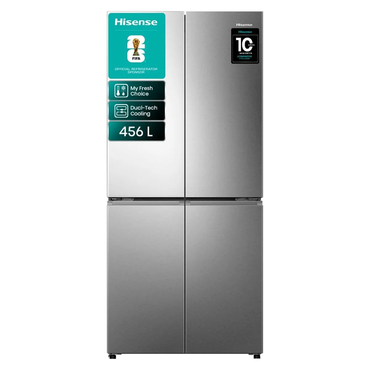 HISENSE - Refrigerador Side by Side Hisense RQ5P470NECF 470L NoFrost - Caja Reciclada