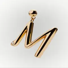 PDPAOLA - Charm Inicial M con brillante