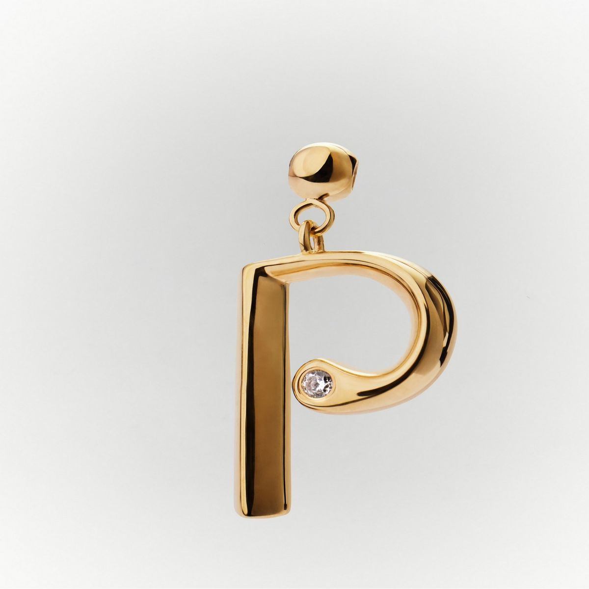 PDPAOLA - Charm Inicial P con brillante PDPAOLA