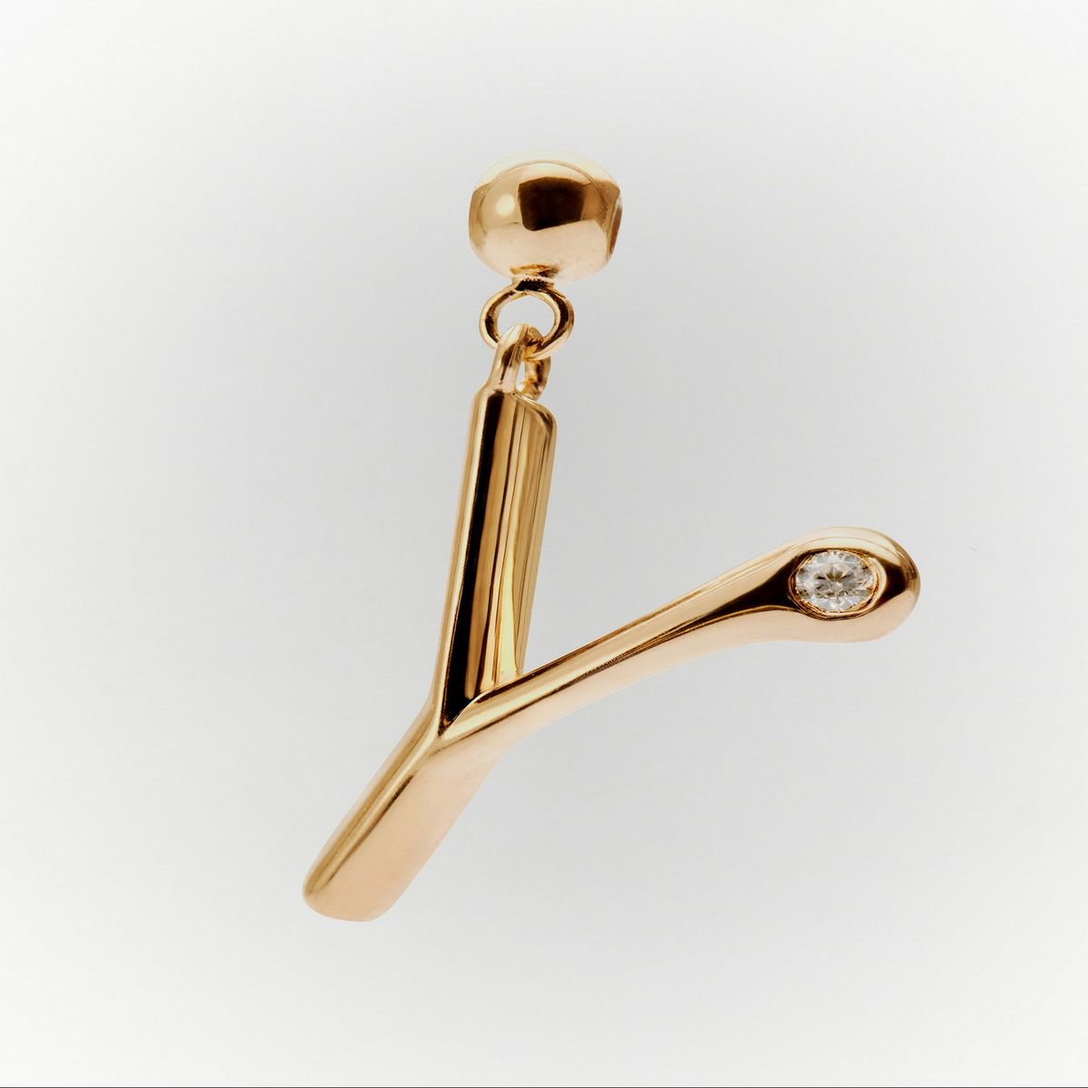 PDPAOLA - Charm Inicial Y con brillante PDPAOLA