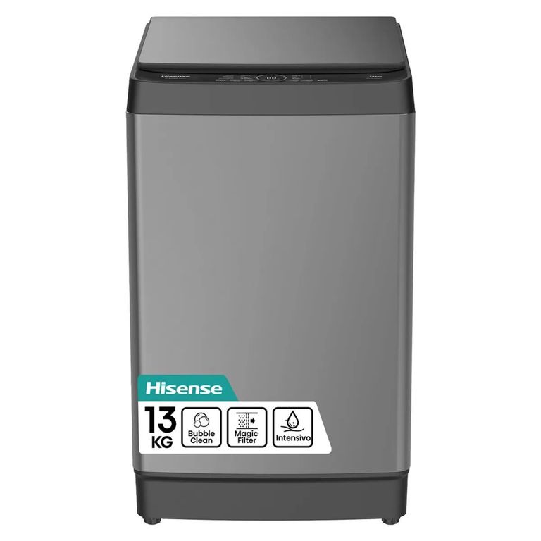 HISENSE Lavadora WT3K1323UT 13 kg Gris Carga Superior