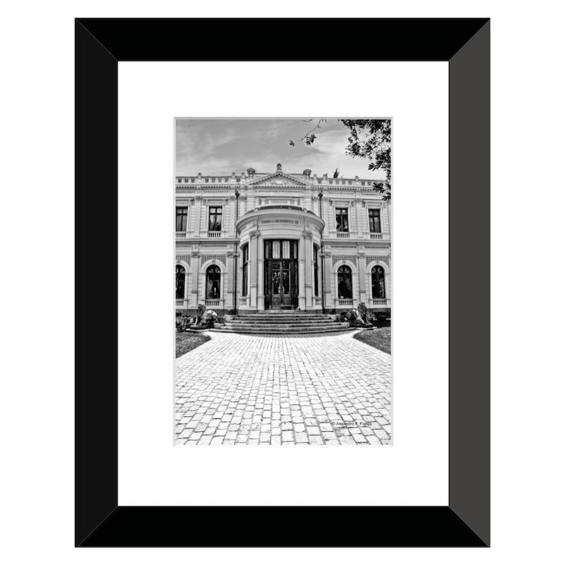 SANTIAGO ELEGANTE SHOP - Cuadro fotografía Palacio Cousiño blanco y negro